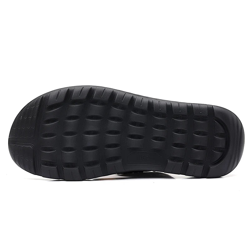 Feetiva Men's Leather Slippers (Model 2292)