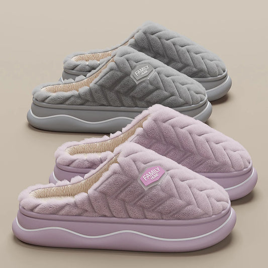 🧦 Zapatillas de Invierno Unisex | Feetiva - Cálidas y Antideslizantes (Pack Pareja - Tallas 36-44 - Estilo Básico con Toque Divertido)