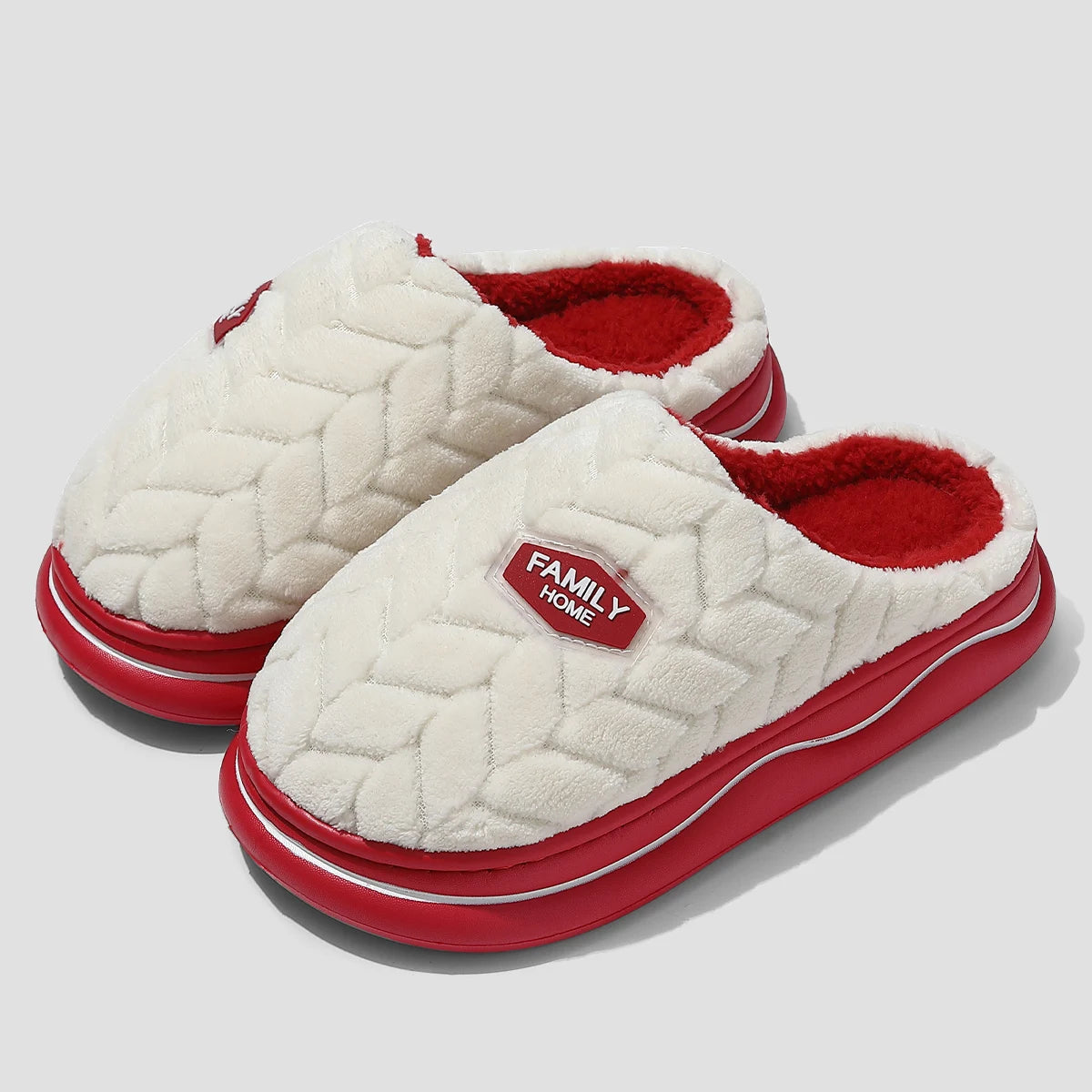 🧦 Zapatillas de Invierno Unisex | Feetiva - Cálidas y Antideslizantes (Pack Pareja - Tallas 36-44 - Estilo Básico con Toque Divertido)
