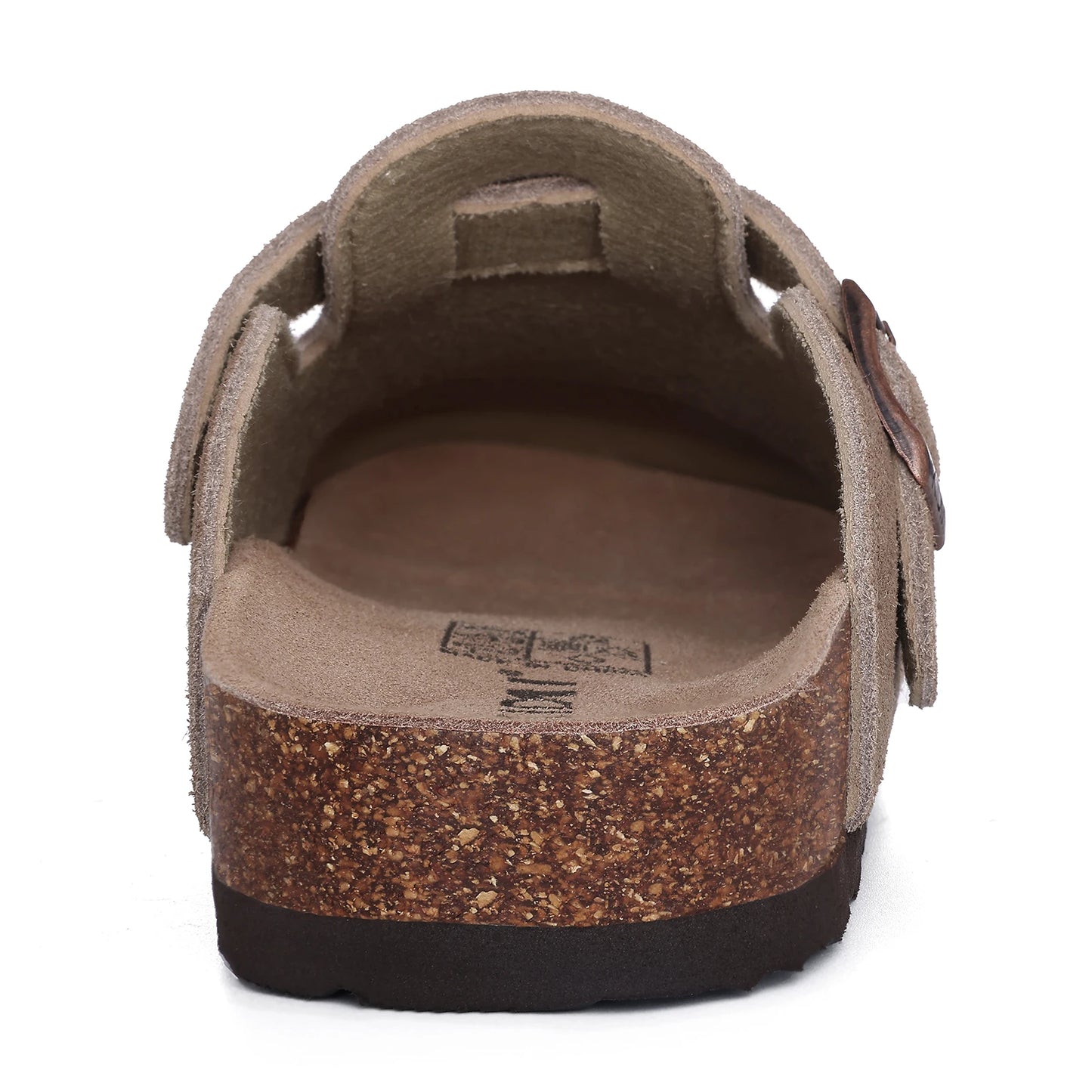 Zuecos de Piel Suave Unisex - Plantilla de Corcho con Soporte Arco - Kidmi Feetiva