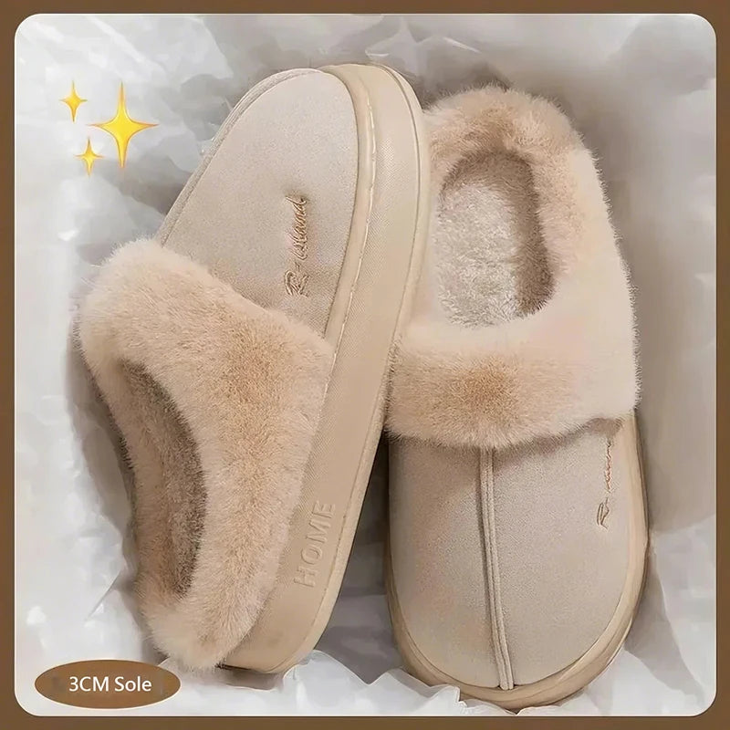Pantuflas de Invierno para Hombre - Forro de Algodón y Suela Gruesa Antideslizante | Feetiva"