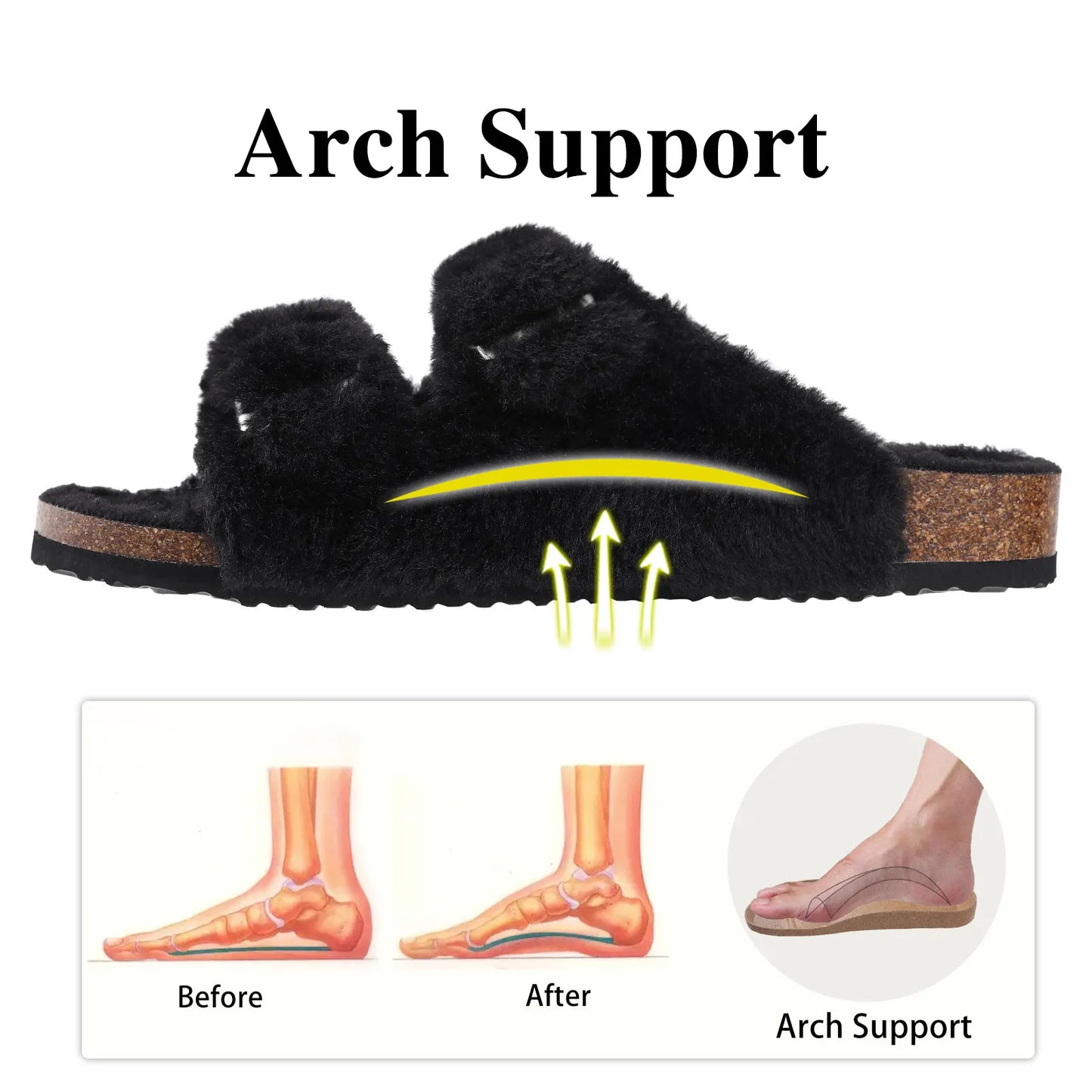 Zapatillas de Casa con Piel Sintética - Plantilla de Corcho Natural | Kidmi Feetiva