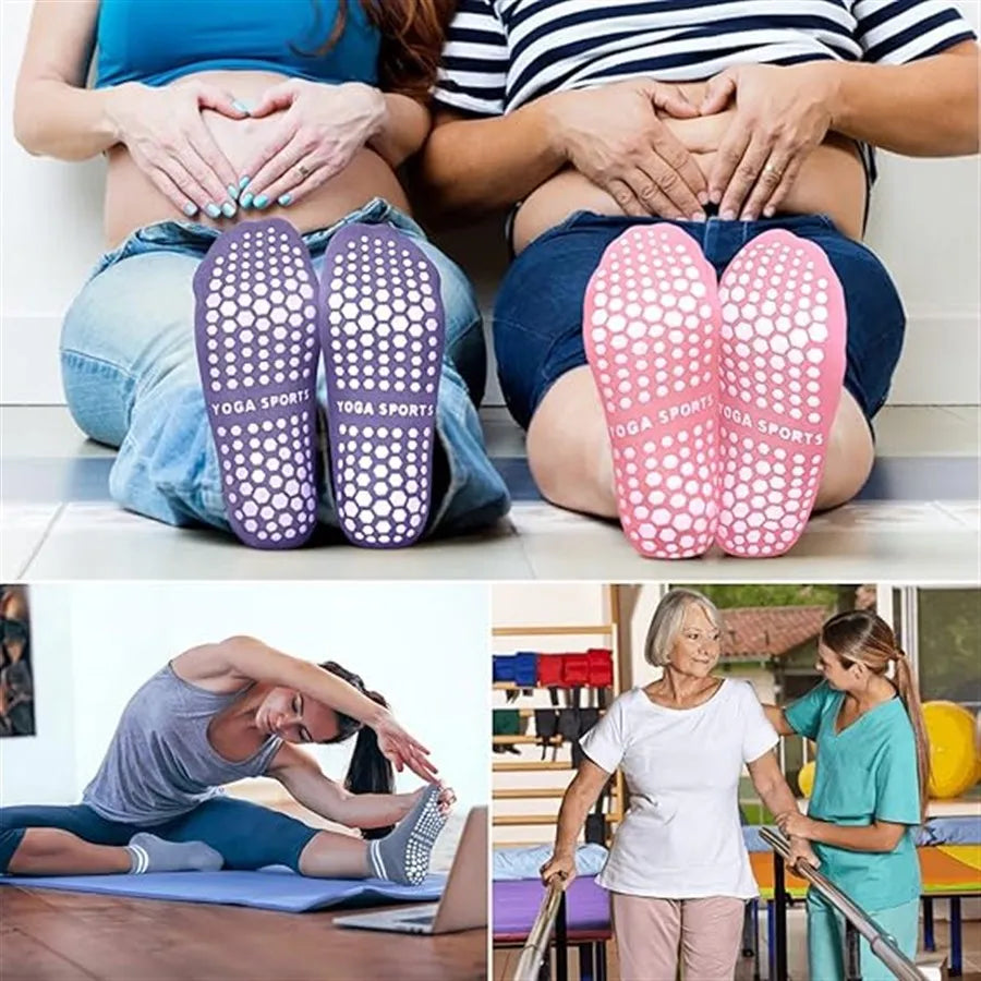 Calcetines con Suela Antiresbalones – Ideales para Yoga y Deporte | Feetiva"