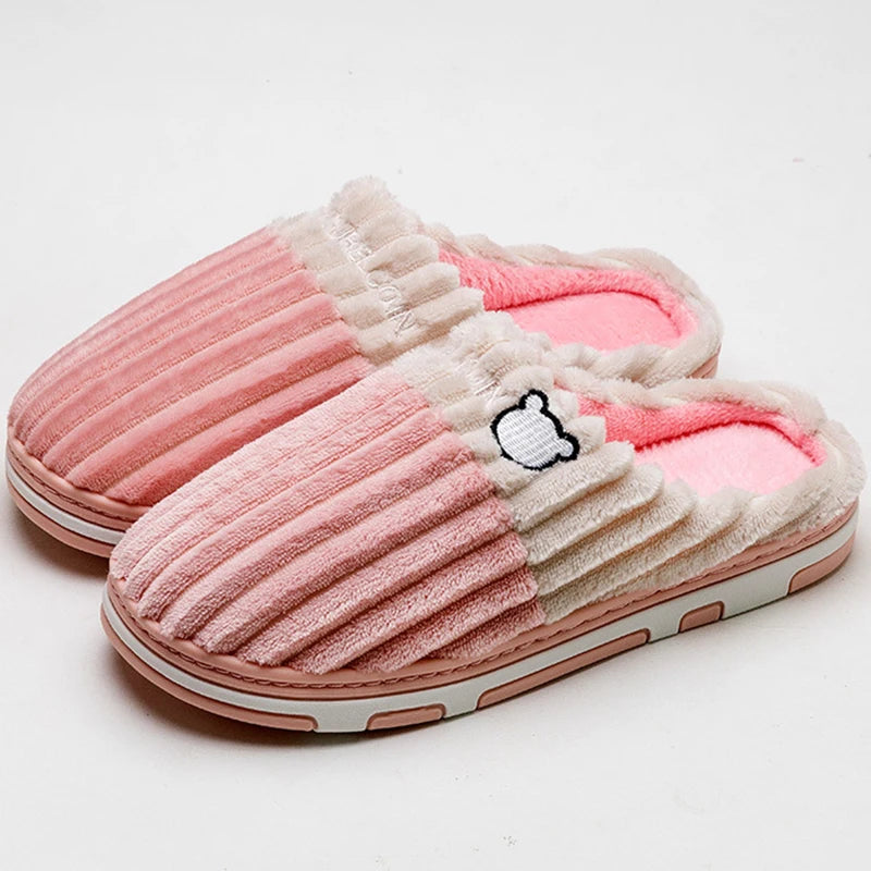 Zapatillas de Invierno Unisex | Smile Popcorn - Cálidas y Antideslizantes