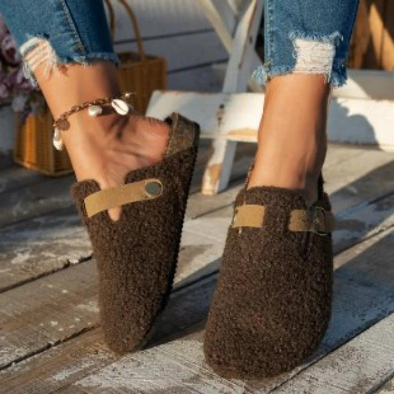 Zapatillas de Casa Invierno 2025 | Pantuflas con Forro Polar | AJZE/Feetiva