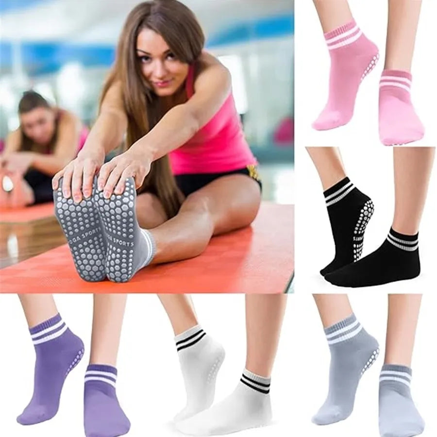 Calcetines con Suela Antiresbalones – Ideales para Yoga y Deporte | Feetiva"