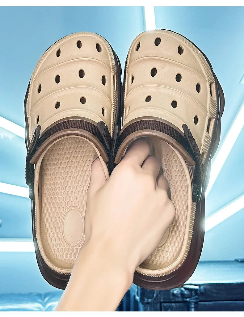"Sandalias de Verano 2024 con Suela Gruesa - Zuecos EVA Transpirables para Hombre | Feetiva