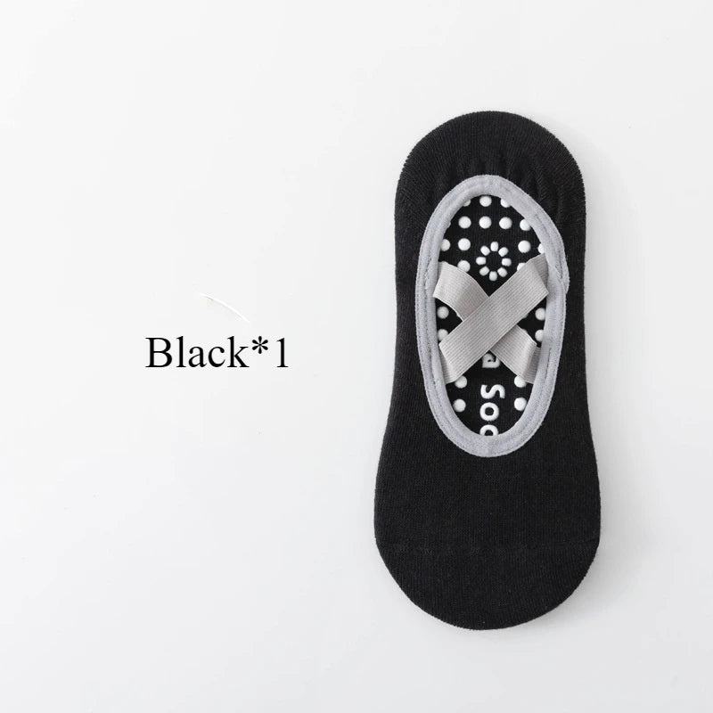 Pack 3 Pares - Calcetines Yoga con Suela Antideslizante | Pilates/Ballet |