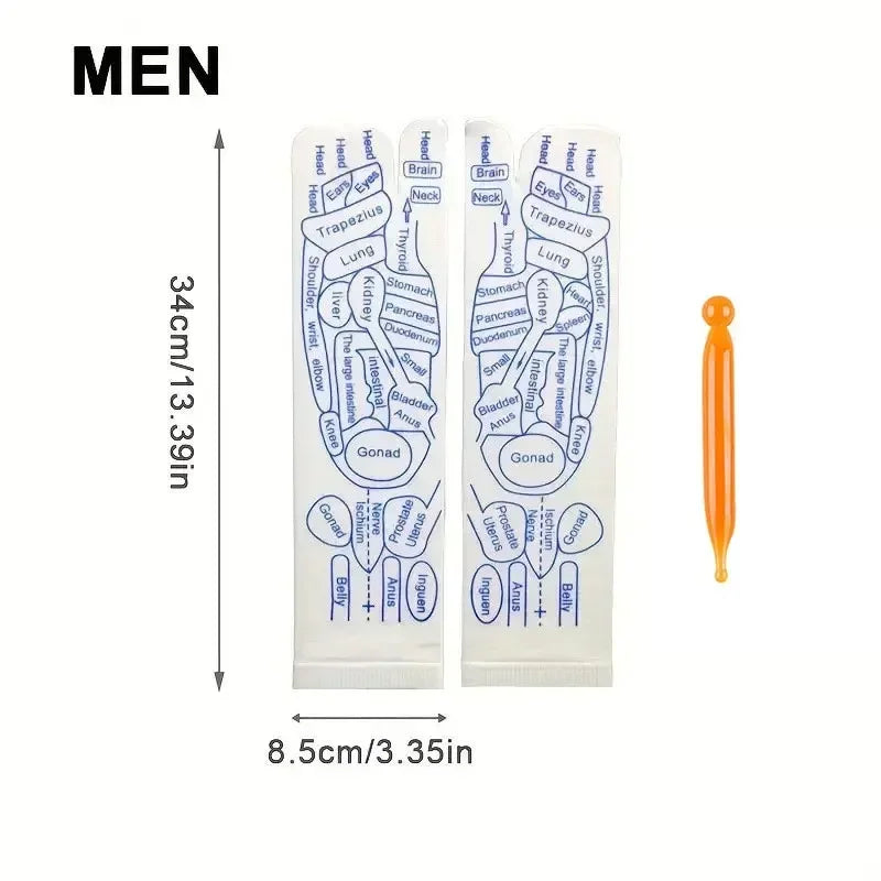 Kit Masaje Pies Byfa | Calcetines + Herramientas | Reflexología | 10 en 1