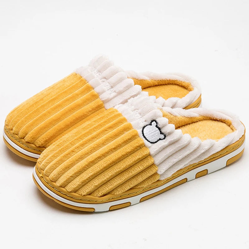 Zapatillas de Invierno Unisex | Smile Popcorn - Cálidas y Antideslizantes