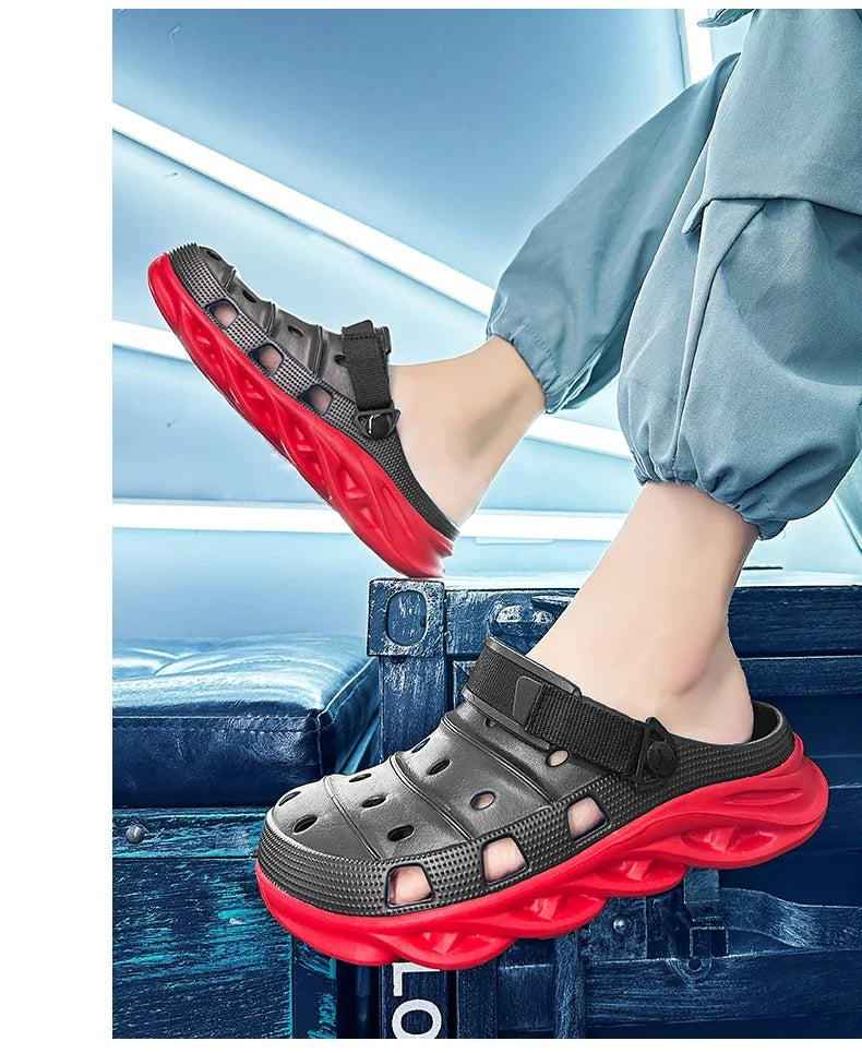 "Sandalias de Verano 2024 con Suela Gruesa - Zuecos EVA Transpirables para Hombre | Feetiva