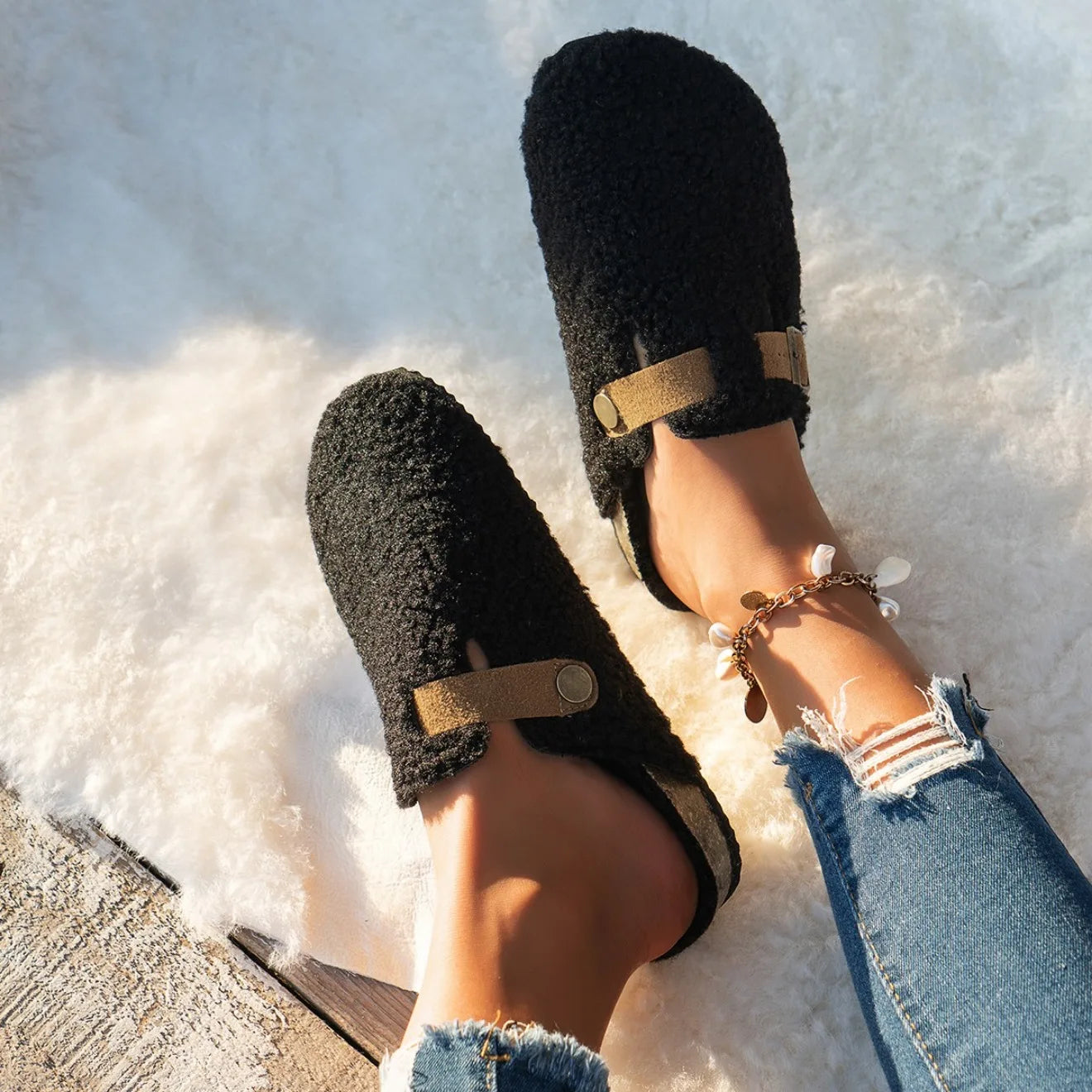 Zapatillas de Casa Invierno 2025 | Pantuflas con Forro Polar | AJZE/Feetiva