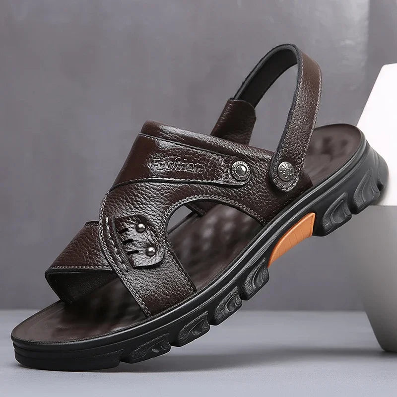Sandalias de Cuero para Hombre Feetiva