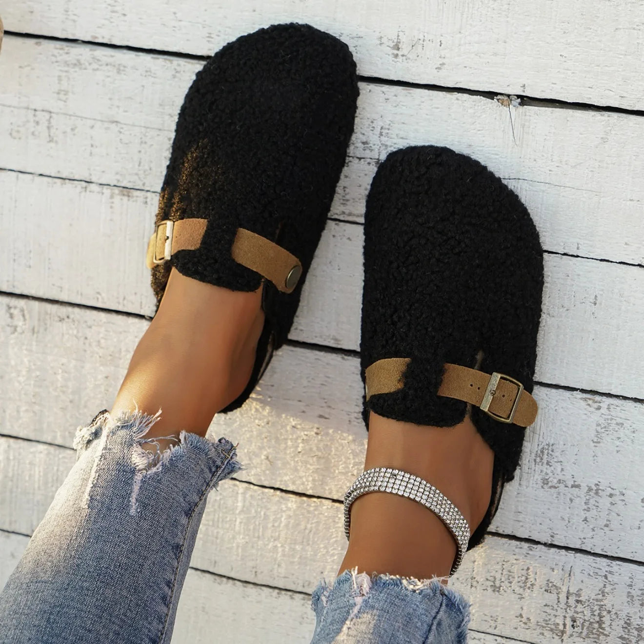 Zapatillas de Casa Invierno 2025 | Pantuflas con Forro Polar | AJZE/Feetiva