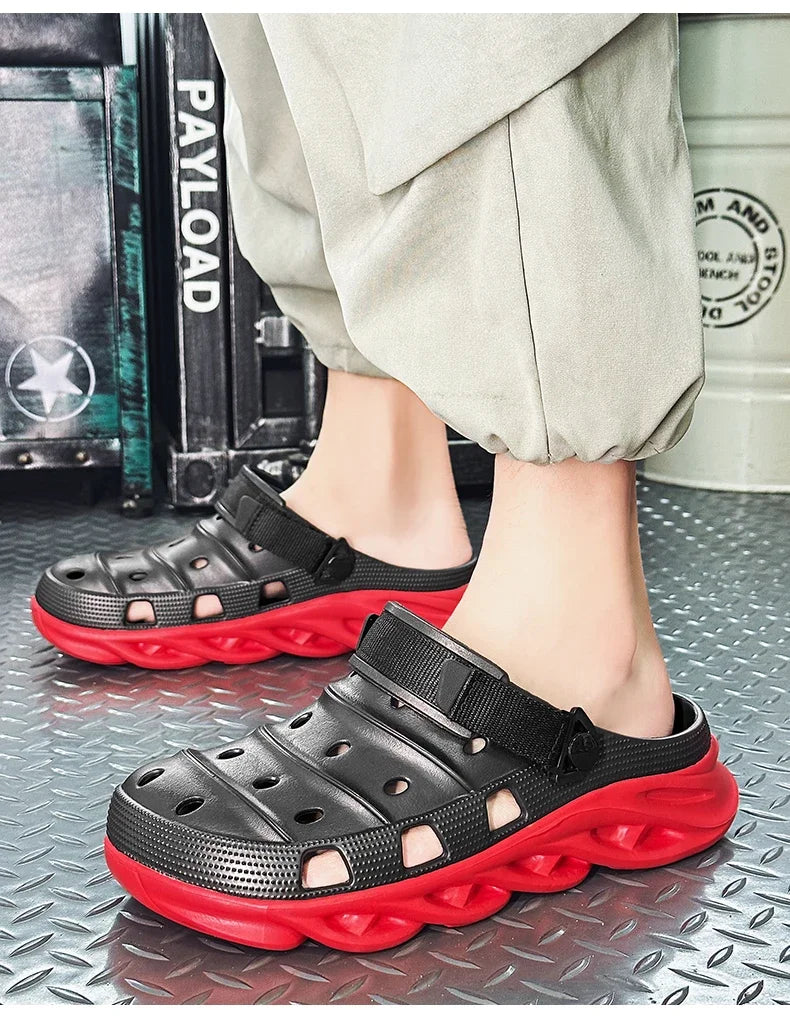 "Sandalias de Verano 2024 con Suela Gruesa - Zuecos EVA Transpirables para Hombre | Feetiva