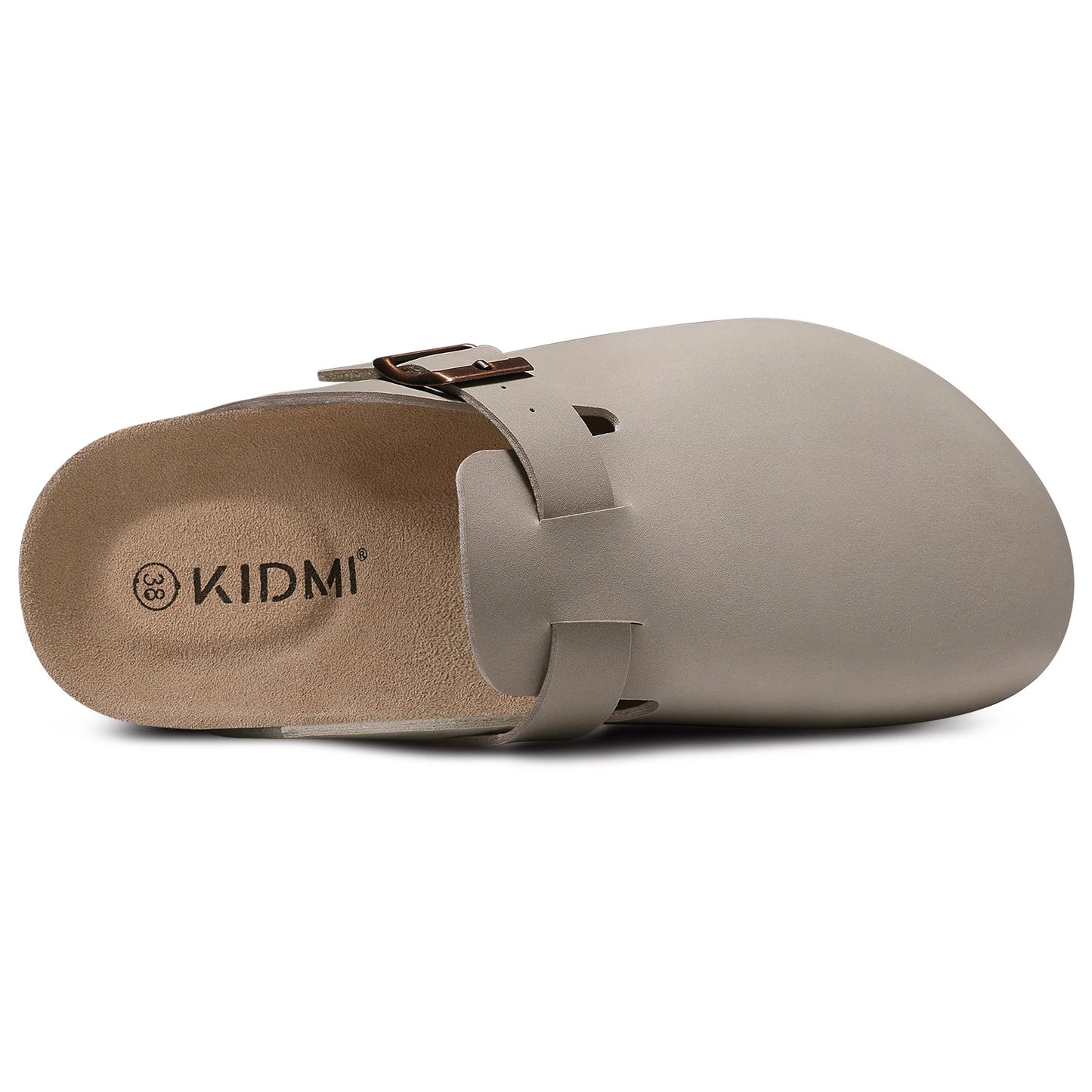 Zuecos de Piel Suave Unisex - Plantilla de Corcho con Soporte Arco - Kidmi Feetiva