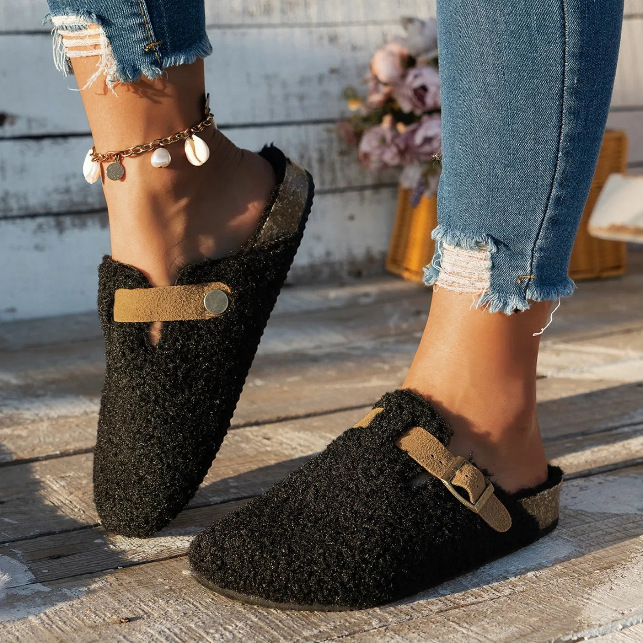 Zapatillas de Casa Invierno 2025 | Pantuflas con Forro Polar | AJZE/Feetiva