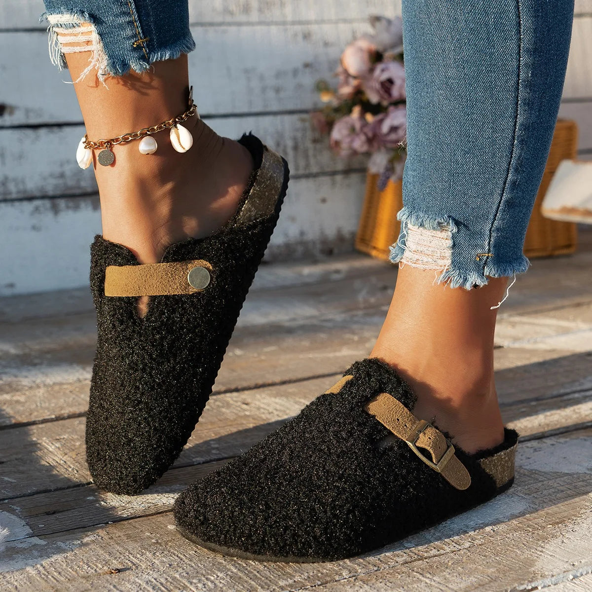Zapatillas de Casa Invierno 2025 | Pantuflas con Forro Polar | AJZE/Feetiva