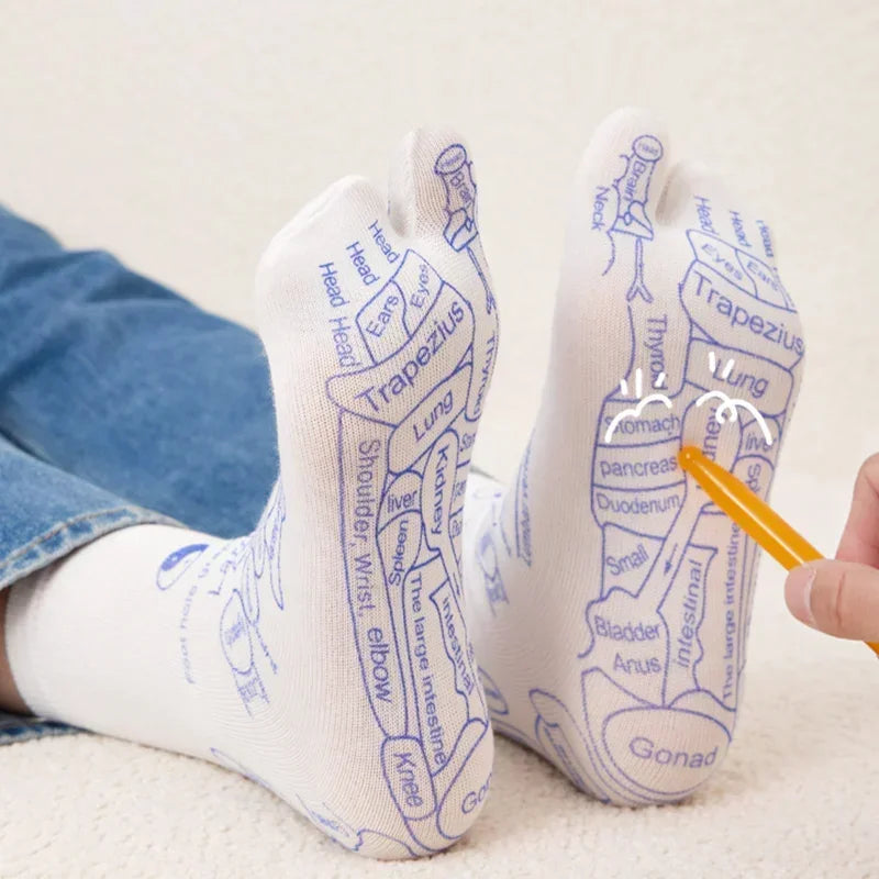 Kit Masaje Pies Byfa | Calcetines + Herramientas | Reflexología | 10 en 1