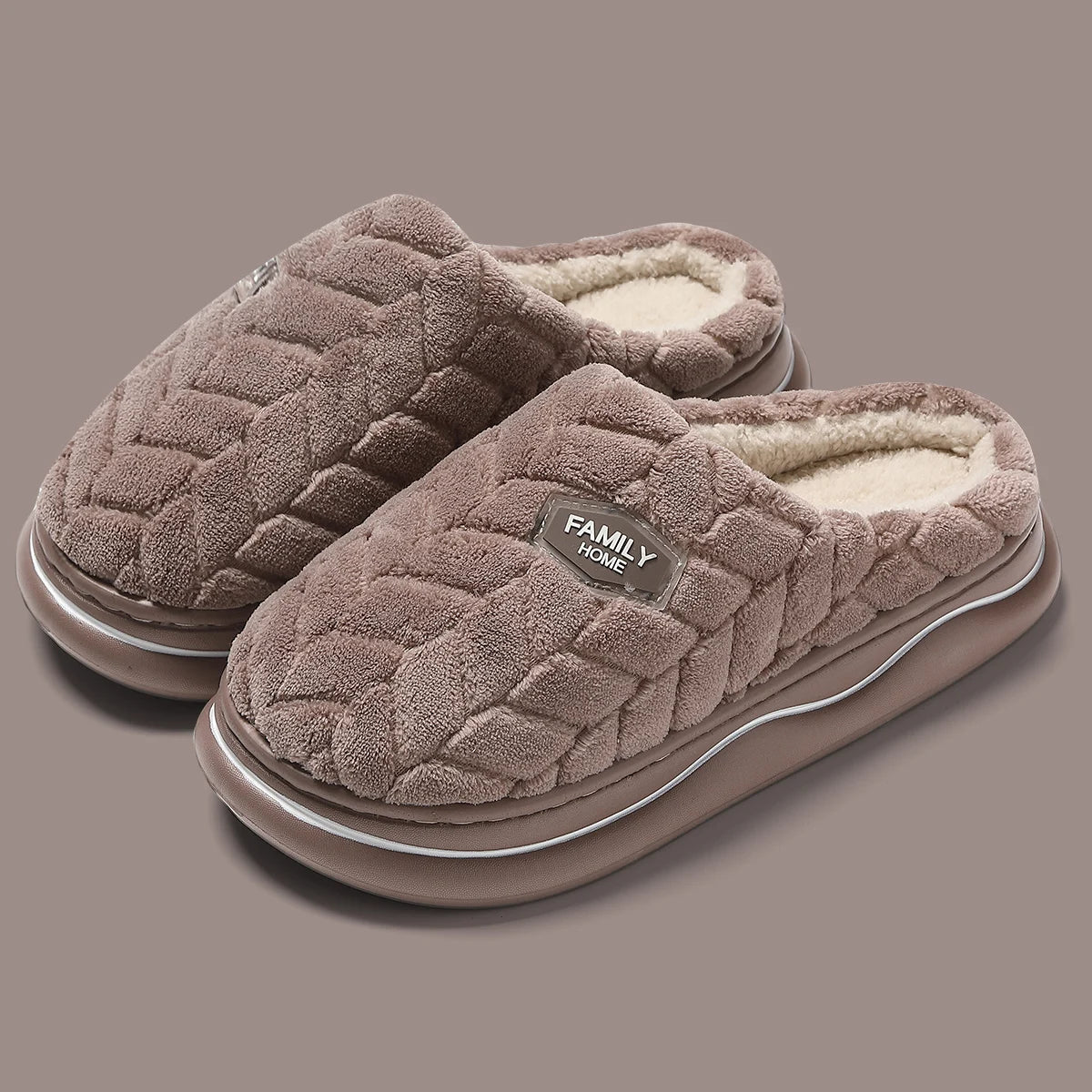 🧦 Zapatillas de Invierno Unisex | Feetiva - Cálidas y Antideslizantes (Pack Pareja - Tallas 36-44 - Estilo Básico con Toque Divertido)