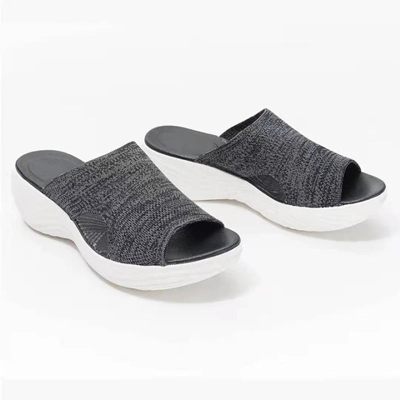 Sandalias Mujer Verano 2025 - Cómodas, Elásticas y con Tacón Bajo | Feetiva