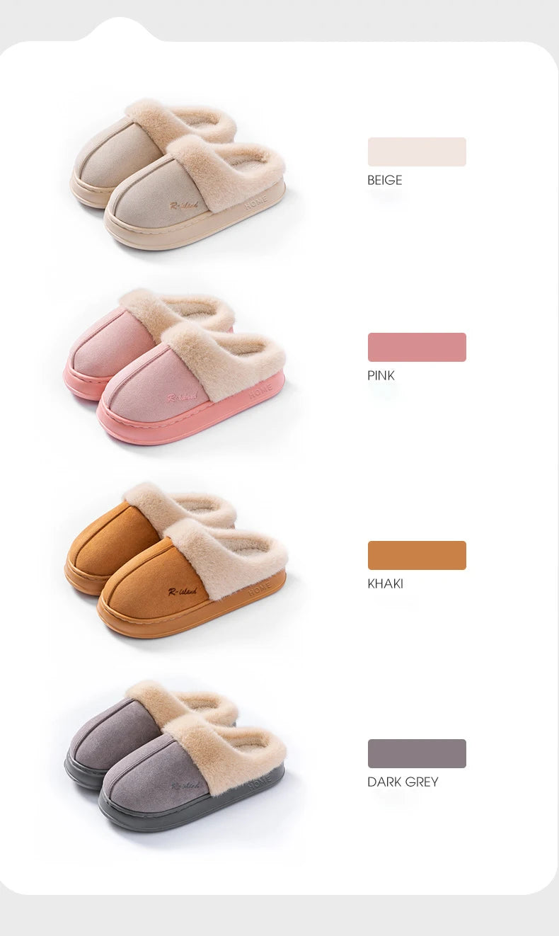 Pantuflas de Invierno para Hombre - Forro de Algodón y Suela Gruesa Antideslizante | Feetiva"