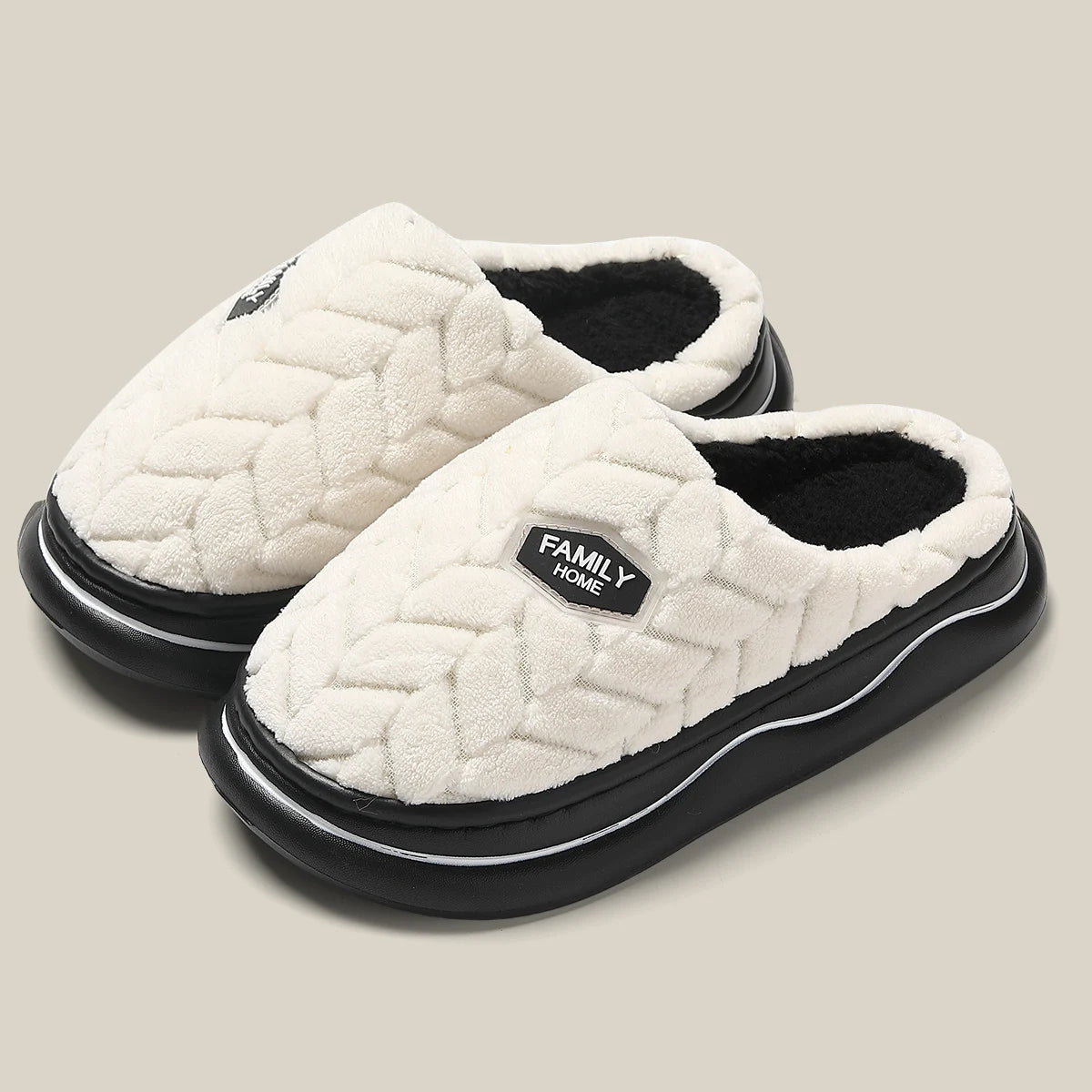 🧦 Zapatillas de Invierno Unisex | Feetiva - Cálidas y Antideslizantes (Pack Pareja - Tallas 36-44 - Estilo Básico con Toque Divertido)