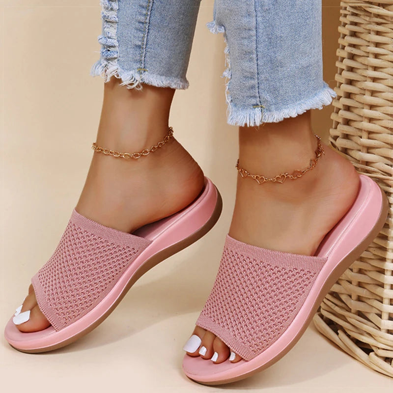Sandalias Mujer Verano 2025 - Cómodas para Interior y Exterior - Tacón Bajo y Transpirables | KUIDFAR Feetiva