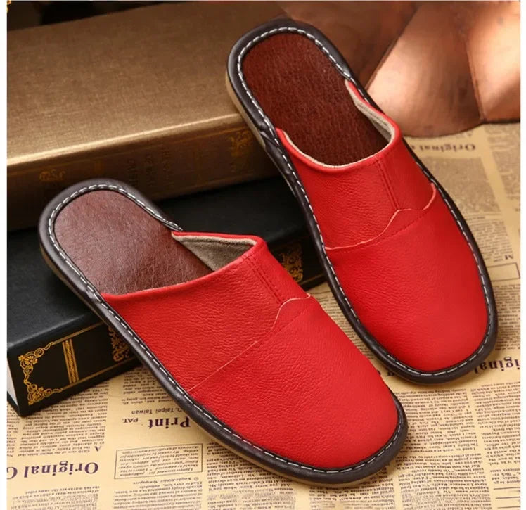 Zapatillas de Piel Vacuna Artesanales