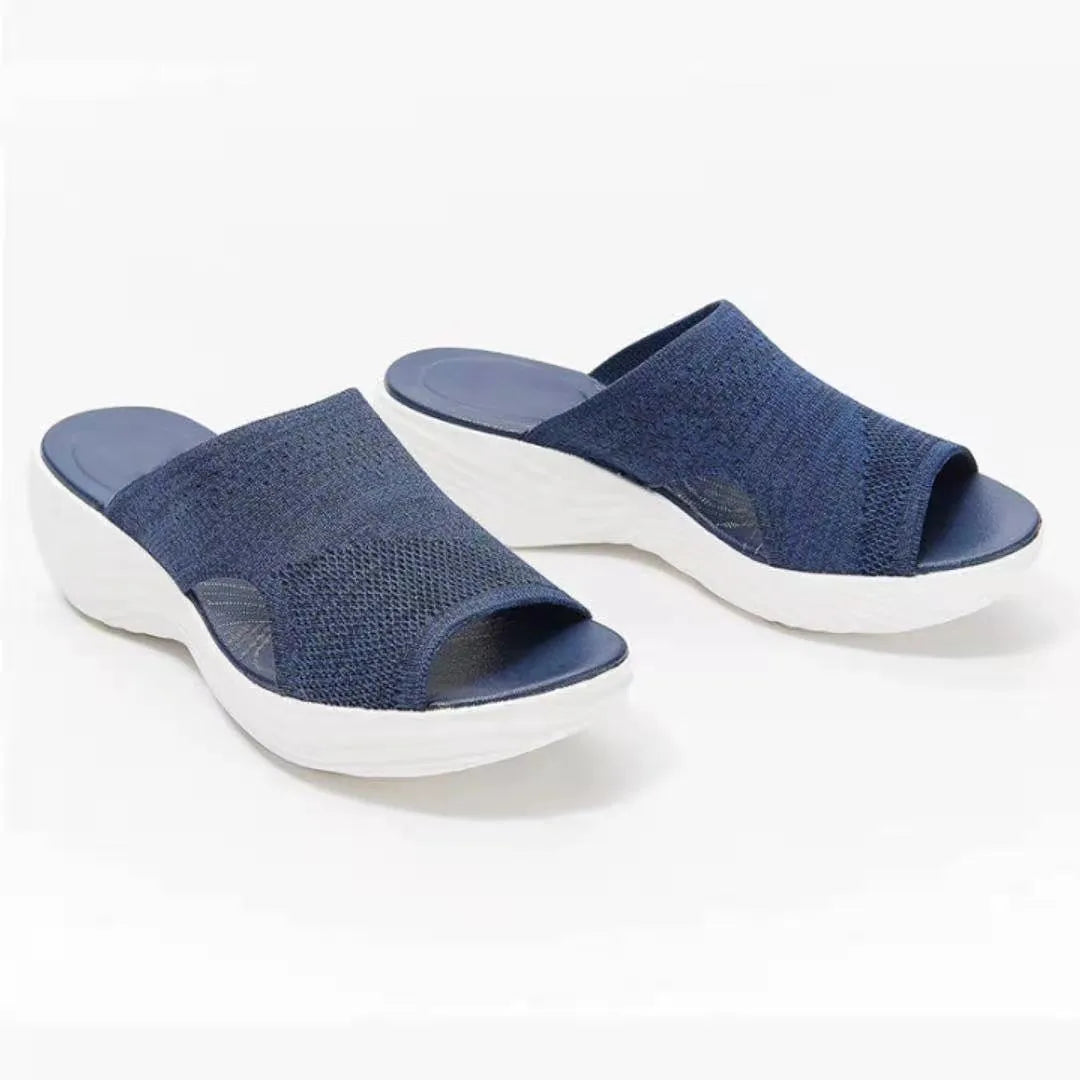 Sandalias Mujer Verano 2025 - Cómodas, Elásticas y con Tacón Bajo | Feetiva
