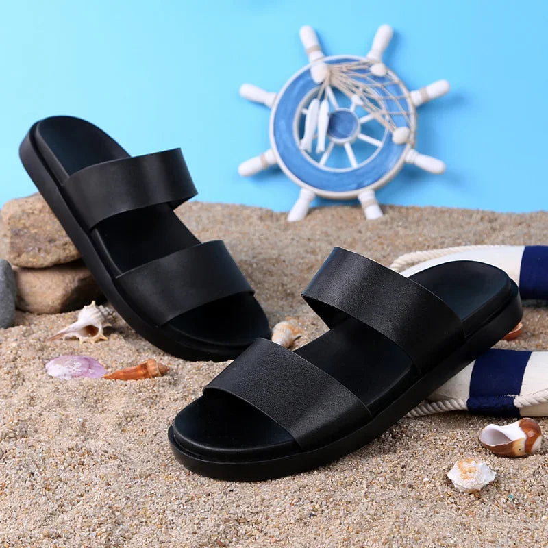Feetiva Men's Minimalist Leather Sandal