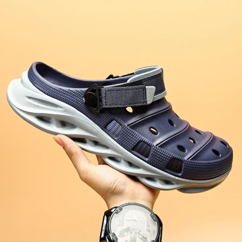 "Sandalias de Verano 2024 con Suela Gruesa - Zuecos EVA Transpirables para Hombre | Feetiva