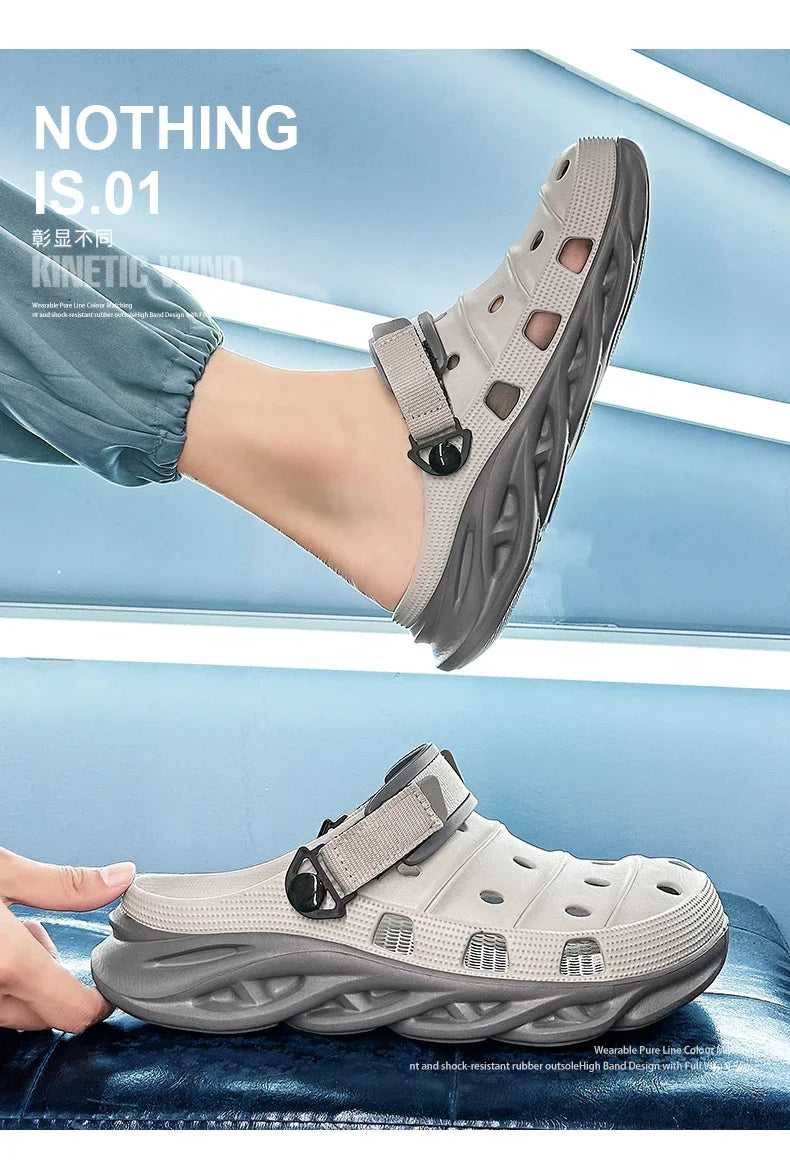 "Sandalias de Verano 2024 con Suela Gruesa - Zuecos EVA Transpirables para Hombre | Feetiva