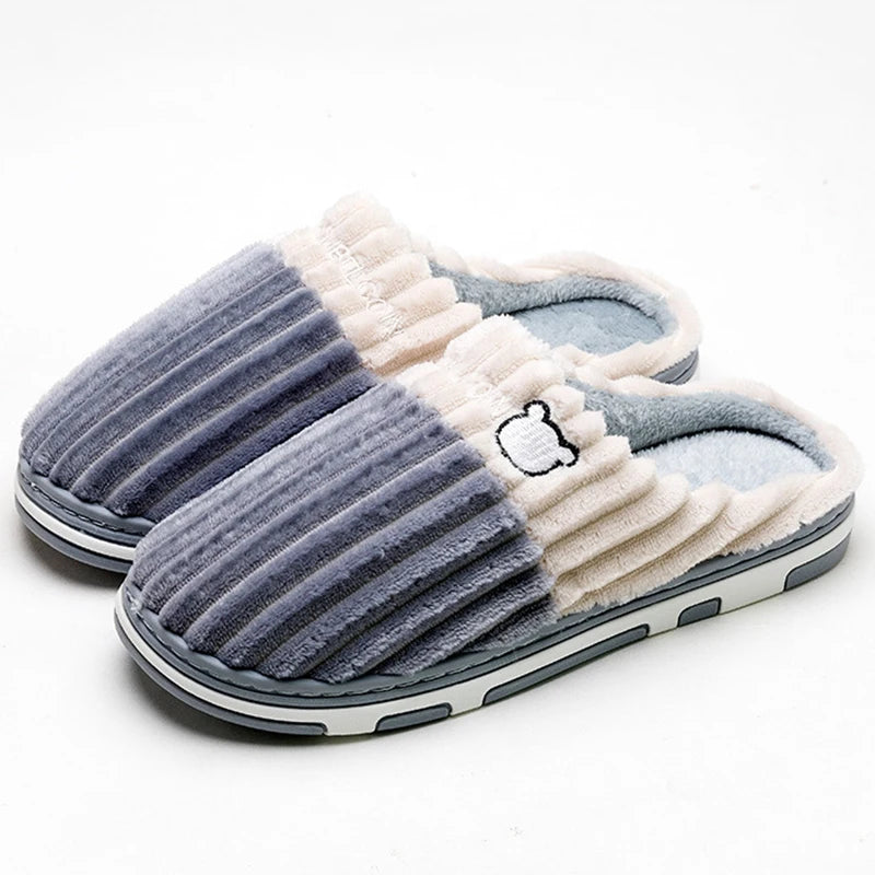 Zapatillas de Invierno Unisex | Smile Popcorn - Cálidas y Antideslizantes