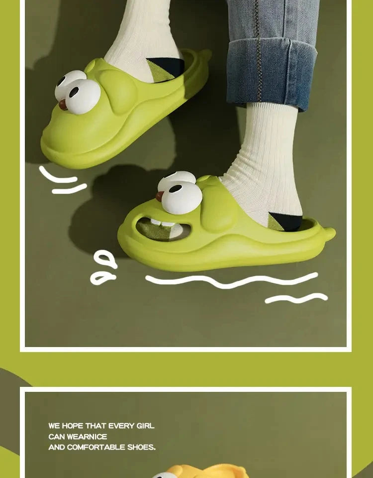 Zapatillas Divertidas Perro con Ojos Grandes - ¡Divertidas y Cómodas! | Feetiva