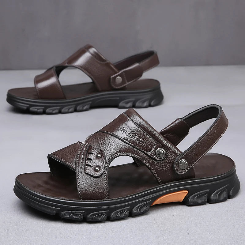 Sandalias de Cuero para Hombre Feetiva