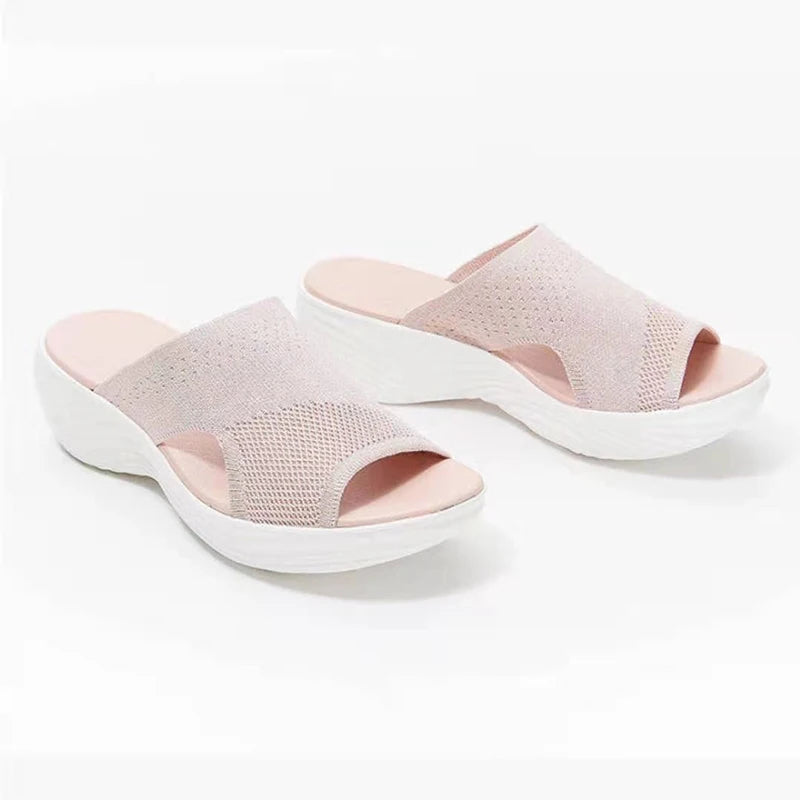Sandalias Mujer Verano 2025 - Cómodas, Elásticas y con Tacón Bajo | Feetiva