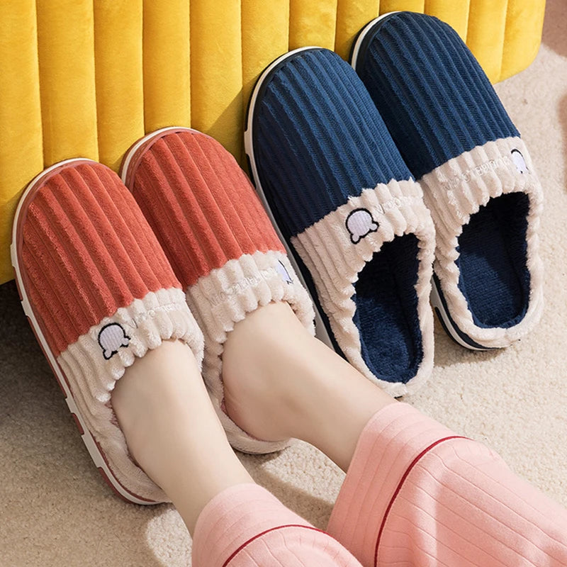 Zapatillas de Invierno Unisex | Smile Popcorn - Cálidas y Antideslizantes