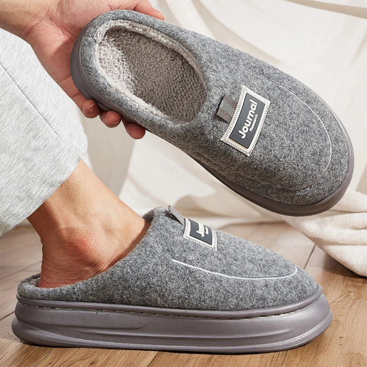 Zapatillas Plus Size para Hombre - Pantuflas Invierno con Memory Foam | Feetiva SL-2331