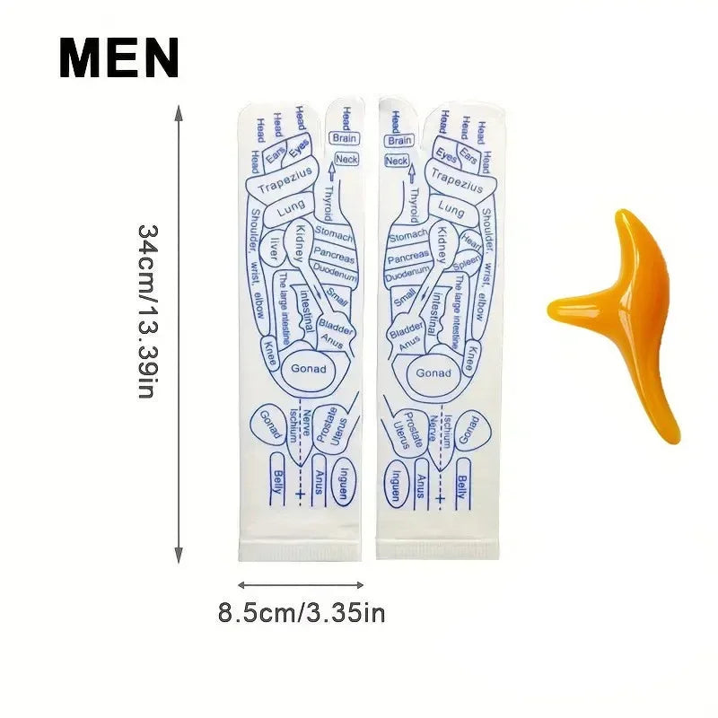 Kit Masaje Pies Byfa | Calcetines + Herramientas | Reflexología | 10 en 1