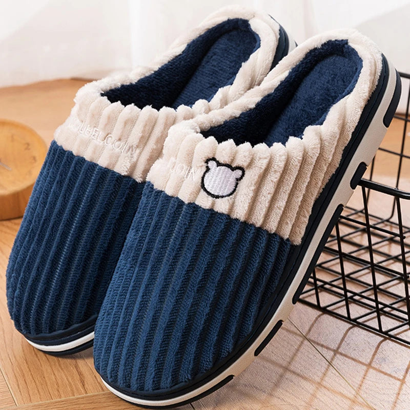 Zapatillas de Invierno Unisex | Smile Popcorn - Cálidas y Antideslizantes