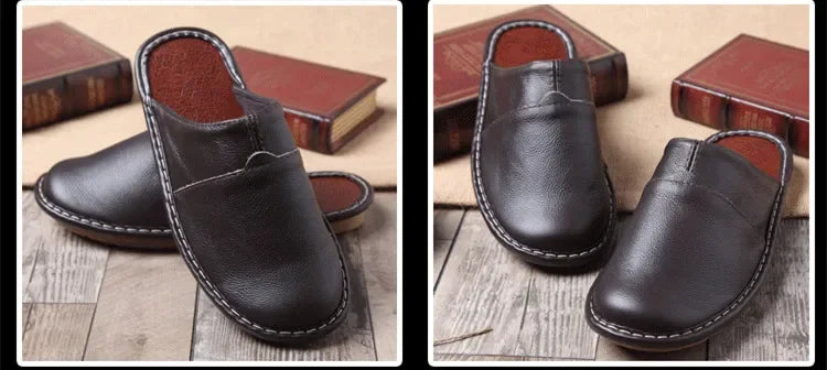 Zapatillas de Piel Vacuna Artesanales