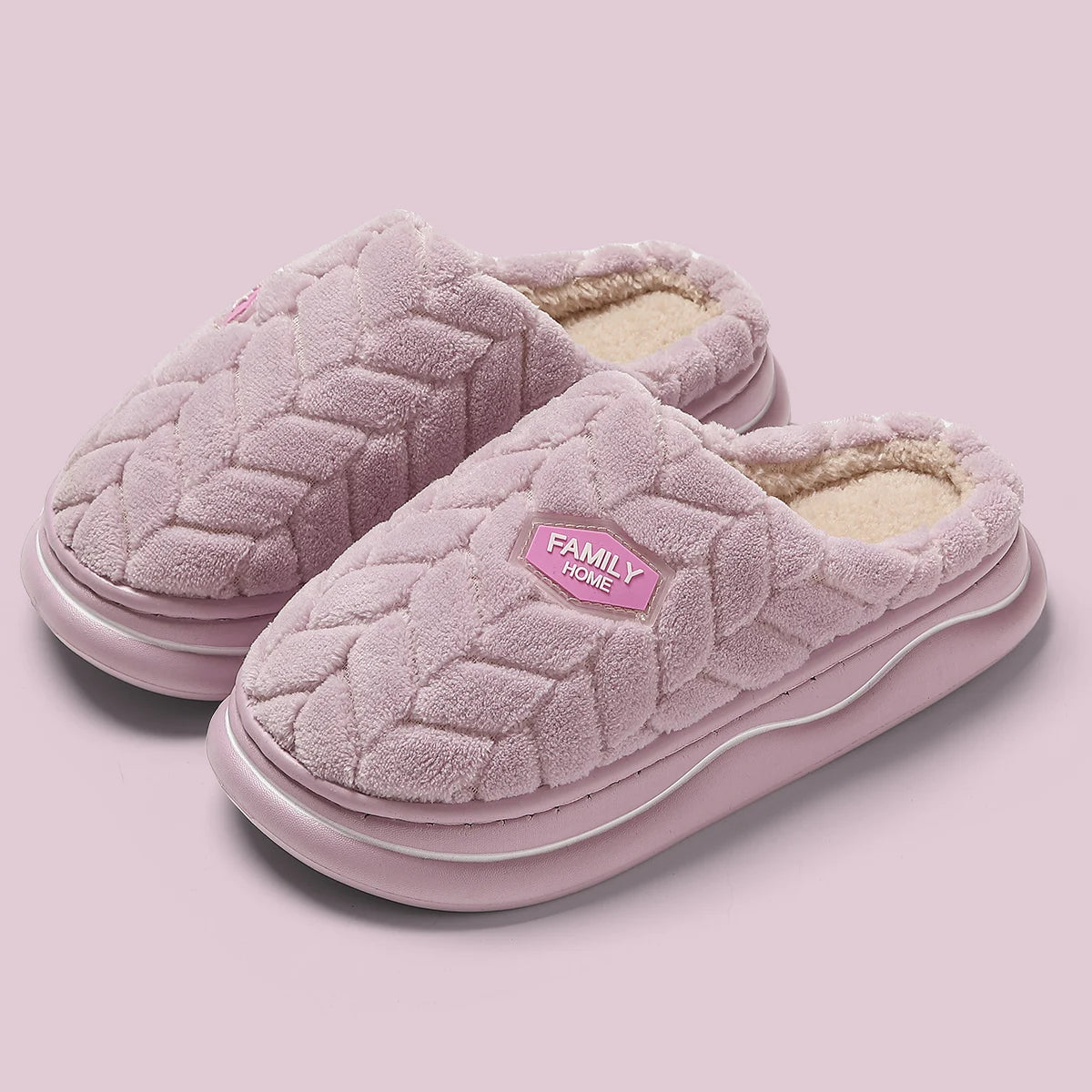 🧦 Zapatillas de Invierno Unisex | Feetiva - Cálidas y Antideslizantes (Pack Pareja - Tallas 36-44 - Estilo Básico con Toque Divertido)