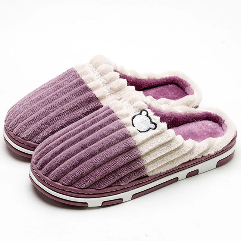 Zapatillas de Invierno Unisex | Smile Popcorn - Cálidas y Antideslizantes