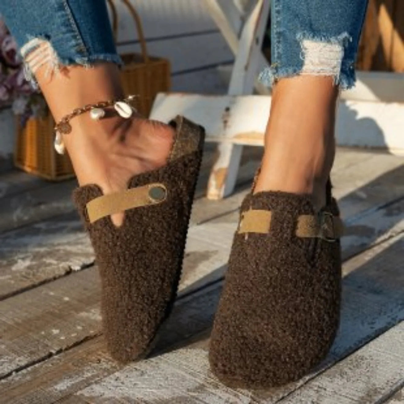 Zapatillas de Casa Invierno 2025 | Pantuflas con Forro Polar | AJZE/Feetiva