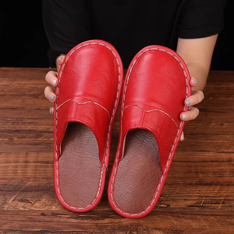 Zapatillas de Piel Vacuna Artesanales