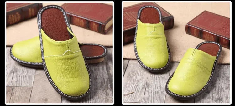 Zapatillas de Piel Vacuna Artesanales